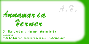 annamaria herner business card