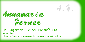 annamaria herner business card
